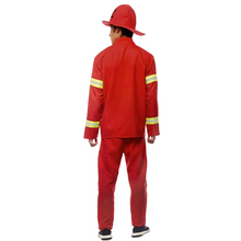 Cargar imagen en el visor de la galería, Disfraz Bombero Hombre para Carnaval Halloween Profesiones Fiesta Teatro