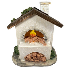 Cargar imagen en el visor de la galería, Horno Con Luz LED Intermitente belén 6 Modelos Pesebre Figuras de Para Decoracion de Navidad, envío al azar (1 unidad)