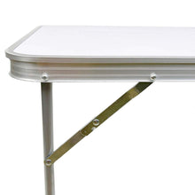 Cargar imagen en el visor de la galería, Mesa de Camping Plegable Multifuncional - Mesa Plegable en Madera MDF y Acero - Mesa Auxiliar para Jardín, Terraza, Balcón o Picnic