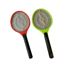 Cargar imagen en el visor de la galería, Kmt Style - Raqueta eléctrica matamosquitos matamoscas anti-insectos repelente para matar moscas mosquitos e insectos, ENCHUFE CORRIENTE, BATERÍA de Pilas Y USB