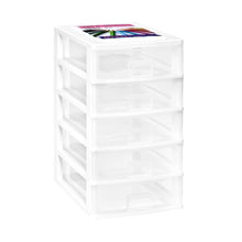 Cargar imagen en el visor de la galería, Cajonera de Cajones pequeños plástico almacenaje para ordenar hogar guardar el material de oficina u otros elementos