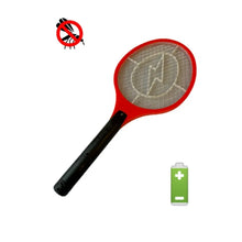 Cargar imagen en el visor de la galería, Kmt Style - Raqueta eléctrica matamosquitos matamoscas anti-insectos repelente para matar moscas mosquitos e insectos, ENCHUFE CORRIENTE, BATERÍA de Pilas Y USB