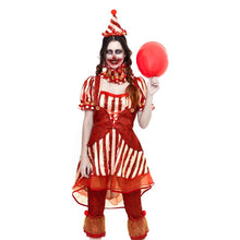 Cargar imagen en el visor de la galería, Disfraz Payasa Loca Mujer Adulto Para Halloween Carnaval Teatro