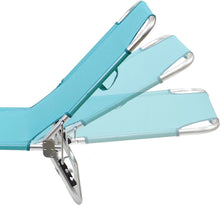 Cargar imagen en el visor de la galería, Tumbona Hamaca Plegable para Playa, Jardín, Terraza - Silla Hamaca Multiposiciones de Metal - 3 Posiciones 24 x 55 x 188 cm