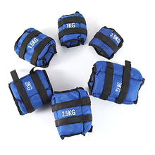 Cargar imagen en el visor de la galería, Pesas Para Tobillos y Muñecas de 1 a 5 Kilos, Lastres Doble Correa Ajustables, para Fitness Ejercicio Gimnasio Entrenamiento, Pesas Tobilleras Multifuncional