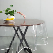 Cargar imagen en el visor de la galería, Hule Mantel Transparente Comedor Y Cocina Pvc Protector cubierta de escritorio o mesa