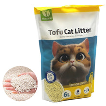 Cargar imagen en el visor de la galería, Arena Aglomerante para Gatos Arena 6L de Tofu para Gatos sin Polvo Fácil de Aglomerar Controla los Olores se Lanza en el Inodoro