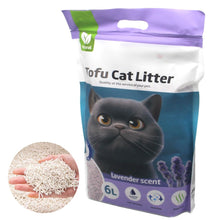 Cargar imagen en el visor de la galería, Arena Aglomerante para Gatos Arena 6L de Tofu para Gatos sin Polvo Fácil de Aglomerar Controla los Olores se Lanza en el Inodoro