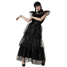 Cargar imagen en el visor de la galería, Disfraz Vestido Cosplay Niña Muerta Negra Mujer Adulto Para Halloween Carnaval Teatro