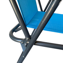 Cargar imagen en el visor de la galería, Silla de playa plegable con reposabrazos de acero Cayo ancho de exteriores