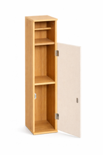 Cargar imagen en el visor de la galería, Mueble de Baño Rivoli Estrecho 75x18x18 cm – Reserva y Portarrollos de Papel Higiénico con 1 Puerta y Estante Interior – Armario Auxiliar Compacto