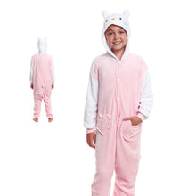 Cargar imagen en el visor de la galería, Pijamas Enteros de Animales Niñas y Niños (Tallas Infantiles 3 a 12 años) Disfraz Pijama Mono Enterizo Carnaval