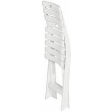 Cargar imagen en el visor de la galería, Silla de Balcón Resina Plegable Blanca "Birki" Ideal para jardines, patios, terrazas, balcones, porches o patios