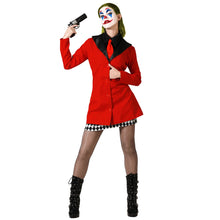 Cargar imagen en el visor de la galería, Disfraz Arlequin Rojo adulto mujer Para Halloween Carnaval Teatro