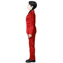 Cargar imagen en el visor de la galería, Disfraz Vampiro Rojo Traje con Corbata Niño Infantil para Halloween Carnaval Fiesta Teatro