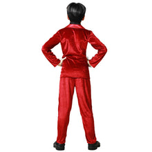 Cargar imagen en el visor de la galería, Disfraz Vampiro Rojo Traje con Corbata Niño Infantil para Halloween Carnaval Fiesta Teatro