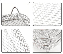 Cargar imagen en el visor de la galería, Set 3 Rejilla Cuadrada Apilable para Freidora de Aire Quttin 20x20x4.5 cm