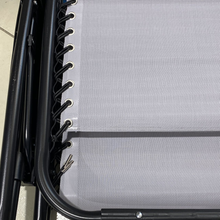 Cargar imagen en el visor de la galería, Silla Tumbona Hamaca Plegable Reclinable de gravedad cero y resistente para Playa, jardín, terraza - Hamaca Multiposiciones de Metal con cojín reposacabeza