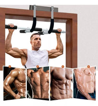 Cargar imagen en el visor de la galería, Barra dominadas y Flexiones múltiples funciones fija para puerta de flexiones múltiples funciones, barra push-up