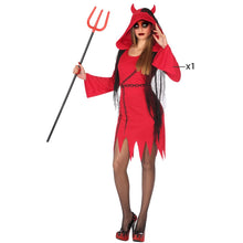 Cargar imagen en el visor de la galería, Disfraz Diabresa demonio adulto mujer para Halloween Carnaval Teatro