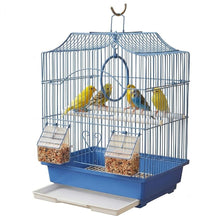 Cargar imagen en el visor de la galería, Jaula para Pájaros con Comederos y Bandeja Extraíble 30 × 23 × 39 cm – Colores Surtidos (Envío Aleatorio)