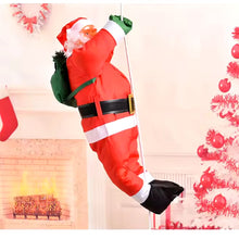 Cargar imagen en el visor de la galería, Colgante Papá Noel Tejido Impermeable, Cuerda, Para Balcón Ventana Decoración Navidad 169CM