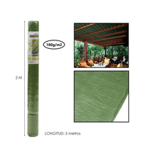 Cargar imagen en el visor de la galería, Ocultación para Jardín, Malla sombreo Verde de polietileno, Ocutación 95%, Peso 180g/m2