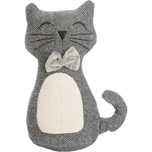 Cargar imagen en el visor de la galería, Bonito ratón con bufanda, perro, gato, saco para puerta, tope de puerta de relleno de arena, animales pesados, 1 kg, bonita decoración del hogar, juguete para niños (gris)