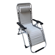 Cargar imagen en el visor de la galería, Silla tumbona hamaca plegable Reclinable de gravedad cero y resistente para Playa Patio Jardín Camping al Aire Libre, Carga Max.150 kg