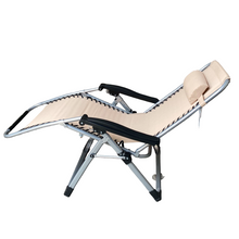 Cargar imagen en el visor de la galería, Silla tumbona hamaca plegable Reclinable de gravedad cero y resistente para Playa Patio Jardín Camping al Aire Libre, Carga Max.150 kg