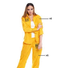 Cargar imagen en el visor de la galería, Disfraz Presidiaria Uniforme Amarillo Mujer Cine y TV