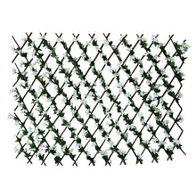 Cargar imagen en el visor de la galería, Valla Celosía plegable Mimbre extensible de madera natural enrejada soporte para cerca para planta trepadora