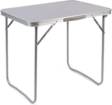Cargar imagen en el visor de la galería, Mesa de Camping Plegable Multifuncional - Mesa Plegable en Madera MDF y Acero - Mesa Auxiliar para Jardín, Terraza, Balcón o Picnic