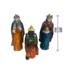 Cargar imagen en el visor de la galería, SET X3 REYES MAGOS Melchor, Gaspar y Baltasar Para Decoracion Navidad figuras pesebre belén
