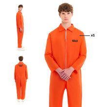 Cargar imagen en el visor de la galería, Disfraz Preso Presidiario de Adulto Hombre para Fiesta de Carnaval Halloween Teatro