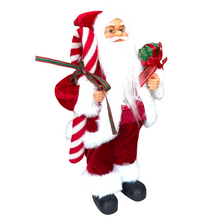 Cargar imagen en el visor de la galería, Figura Papa Noel Santa Clau de Pie con Regalo a la Mano Para Decoración de Navidad