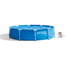 Cargar imagen en el visor de la galería, Piscina Intex 28202UK de 3 m x 76 cm con estructura metálica y Depuradora, 4485 litros, color azul, 305 x 76 cm