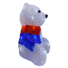 Cargar imagen en el visor de la galería, Oso Navidad 3d Led Luz Blanca Decoracion Interior Noche Lampara Adorno