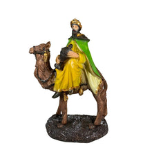 Cargar imagen en el visor de la galería, Set X3 Reyes Magos 20cm 19x14x7,5cm Melchor, Gaspar y Baltasar Para Decoracion Navidad Figuras Pesebre Belén