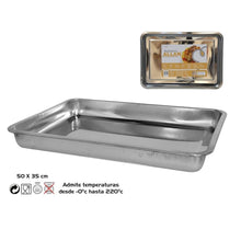 Cargar imagen en el visor de la galería, Rustidera bandeja para horno acero inoxidable, Bandeja de Horno