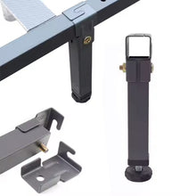Cargar imagen en el visor de la galería, Juego pack 4 patas de somier metálicas con abrazaderas para cama