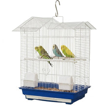 Cargar imagen en el visor de la galería, Jaula para Pájaros con Comederos y Bandeja Extraíble 66 × 41 × 30 cm – Color Enviado al Azar