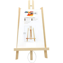 Cargar imagen en el visor de la galería, Caballete pintura madera sobre mesa, apto para lienzos, ligero para transportar
