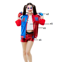 Cargar imagen en el visor de la galería, Maxia Fiesta - Disfraz Jokers Baby Arlequín Mujer Adulto Fiesta Halloween Carnaval Teatro