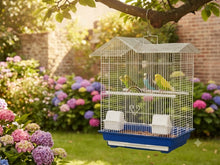 Cargar imagen en el visor de la galería, Jaula para Pájaros y Periquitos 41x30x59 cm con Accesorios, Comederos y Bandeja Extraíble – Color Aleatorio