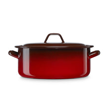 Cargar imagen en el visor de la galería, La estrella - Cacerola ESMALTADA Con Tapa marrón Teja