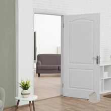 Cargar imagen en el visor de la galería, Bonito ratón con bufanda, perro, gato, saco para puerta, tope de puerta de relleno de arena, animales pesados, 1 kg, bonita decoración del hogar, juguete para niños (gris)