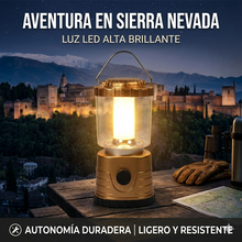Cargar imagen en el visor de la galería, Lámpara de Camping LED 6W Portátil – Funciona con 3 Pilas AA, Linterna para Acampar, Pesca, Senderismo y Emergencias – 16.3 cm – Color Aleatorio (Copia)