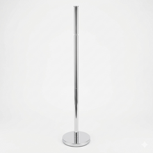 Cargar imagen en el visor de la galería, Soporte Portarrollos de Baño de Pie 2 en 1 - Portarrollos con Brazo Abatible 90º - Acero Inoxidable Anti-óxido - Diseño Moderno para Aseo - 72x15 cm - Plata Brillante