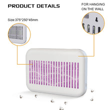 Cargar imagen en el visor de la galería, Lámpara Mata Insectos Eléctrica USB | Mata Mosquitos y Moscas | Luz UV 5W 25x38 cm